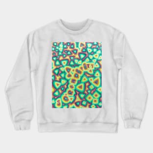 Serendipity Teals, Yellows & Purple Crewneck Sweatshirt